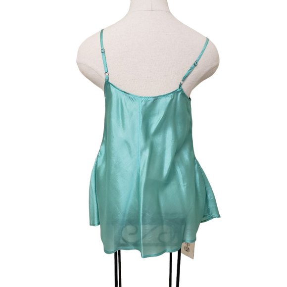 CT430 Peruvian Connection Green Silk Adjustable Tank M - Picture 3 of 3